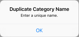 Duplicate Category Name