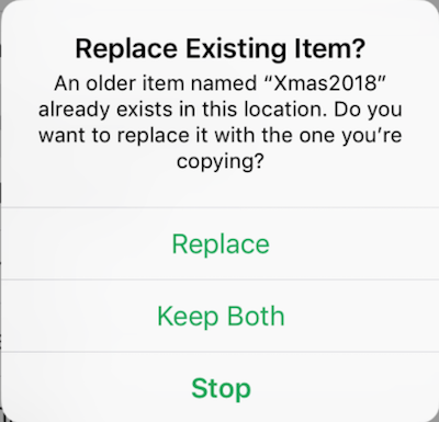 Replace Existing Item