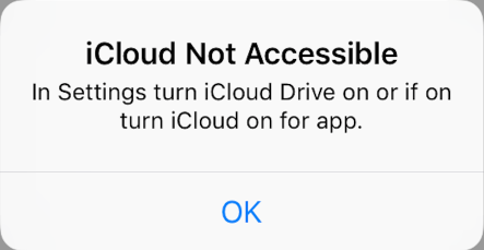 iCloud not Accessible