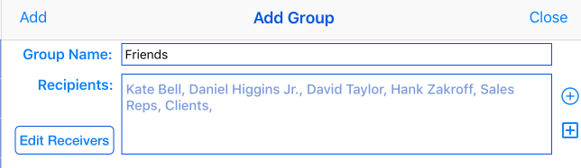 Added Group