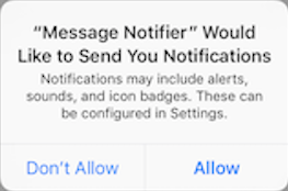 Allow Notifications