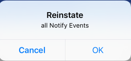 Reinstate All Events