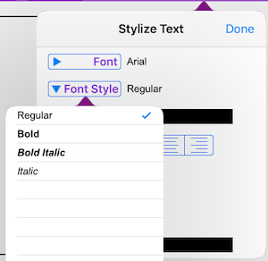 Select Font Style